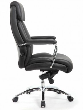 Кресло BRABIX PREMIUM "Phaeton EX-502" (кожа с компаньоном, хром, черное) 530882 в Губахе - gubaha.ok-mebel.com | фото 3