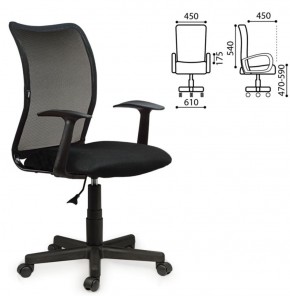 Кресло BRABIX "Spring MG-307" (черное TW) 531406 в Губахе - gubaha.ok-mebel.com | фото 2