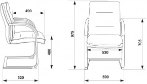 Кресло Бюрократ T-9927SL-LOW-V/BLACK в Губахе - gubaha.ok-mebel.com | фото 4