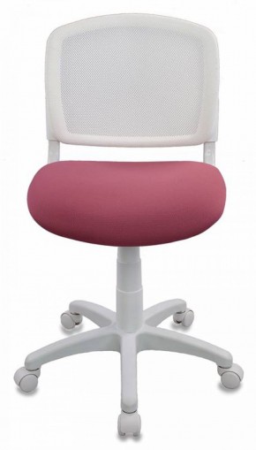 Кресло детское Бюрократ CH-W296NX/26-31 белый TW-15 розовый 26-31 в Губахе - gubaha.ok-mebel.com | фото 3