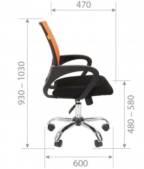 Кресло для оператора CHAIRMAN 696 хром (ткань TW-11/сетка TW-66) в Губахе - gubaha.ok-mebel.com | фото 7