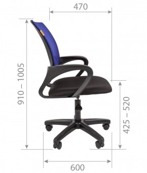 Кресло для оператора CHAIRMAN 696  LT (ткань стандарт 15-21/сетка TW-01) в Губахе - gubaha.ok-mebel.com | фото 5