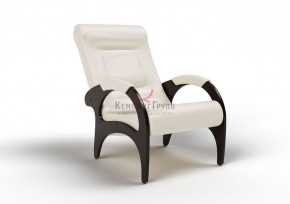 Кресло для отдыха Римини 19-К-КР (экокожа/венге) КРЕМ в Губахе - gubaha.ok-mebel.com | фото