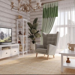 Кресло для отдыха Саари светло-серое, ткань рогожка в Губахе - gubaha.ok-mebel.com | фото 4