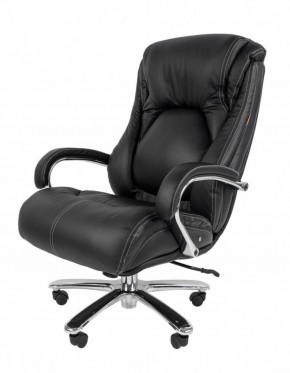 Кресло для руководителя CHAIRMAN 402 (Кожа) Черное в Губахе - gubaha.ok-mebel.com | фото 2