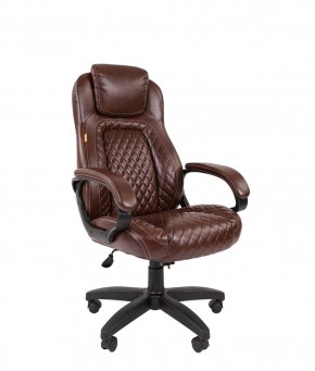 Кресло для руководителя  CHAIRMAN 432 (Экокожа коричневая) в Губахе - gubaha.ok-mebel.com | фото 1