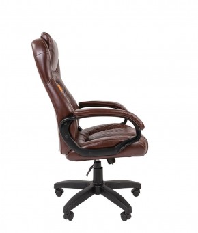 Кресло для руководителя  CHAIRMAN 432 (Экокожа коричневая) в Губахе - gubaha.ok-mebel.com | фото 3