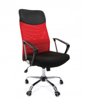 Кресло для руководителя CHAIRMAN 610 N (15-21 черный/сетка красный) в Губахе - gubaha.ok-mebel.com | фото 1