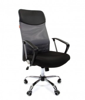 Кресло для руководителя CHAIRMAN 610 N(15-21 черный/сетка серый) в Губахе - gubaha.ok-mebel.com | фото