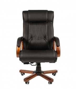 Кресло для руководителя CHAIRMAN  653 (Кожа) Черное в Губахе - gubaha.ok-mebel.com | фото 2