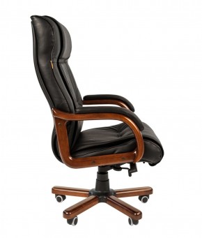 Кресло для руководителя CHAIRMAN  653 (Кожа) Черное в Губахе - gubaha.ok-mebel.com | фото 3