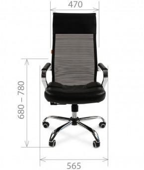 Кресло для руководителя CHAIRMAN 700 (Сетка) Черное в Губахе - gubaha.ok-mebel.com | фото 4