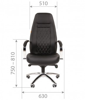 Кресло для руководителя CHAIRMAN 950 (Экокожа) Черное в Губахе - gubaha.ok-mebel.com | фото 4