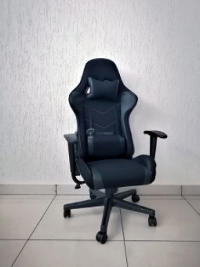Кресло геймерское Barneo K-50 (черная сетка черные вставки) в Губахе - gubaha.ok-mebel.com | фото