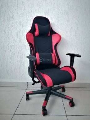 Кресло геймерское Barneo K-50 (черная сетка красные вставки) в Губахе - gubaha.ok-mebel.com | фото