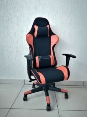 Кресло геймерское Barneo K-50 (черная сетка оранжевые вставки) в Губахе - gubaha.ok-mebel.com | фото