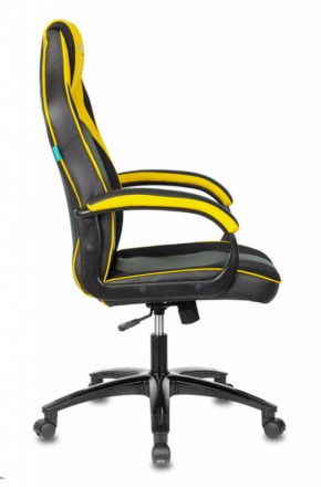 Кресло игровое Бюрократ VIKING 2 AERO YELLOW черный/желтый в Губахе - gubaha.ok-mebel.com | фото 3