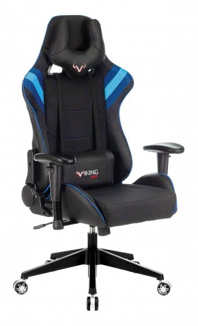 Кресло игровое Бюрократ VIKING 4 AERO BLUE черный/синий в Губахе - gubaha.ok-mebel.com | фото