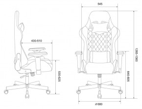 Кресло игровое Бюрократ VIKING 7 KNIGHT B FABRIC черный в Губахе - gubaha.ok-mebel.com | фото 4