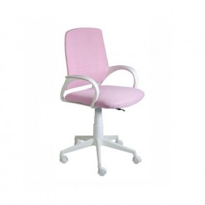 Кресло Ирис White сетка/ткань розовая в Губахе - gubaha.ok-mebel.com | фото