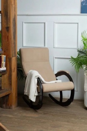 Кресло-качалка КОРСИКА 34-Т-AB (бежевый) в Губахе - gubaha.ok-mebel.com | фото 3