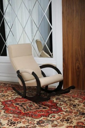 Кресло-качалка МАРСЕЛЬ 33-Т-AB (бежевый) в Губахе - gubaha.ok-mebel.com | фото 3