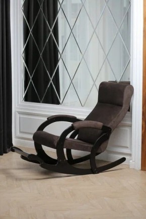 Кресло-качалка МАРСЕЛЬ 33-Т-AC (кофе) в Губахе - gubaha.ok-mebel.com | фото 3