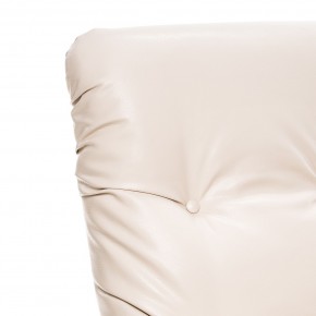Кресло-качалка Модель 67 Венге текстура, к/з Varana cappuccino в Губахе - gubaha.ok-mebel.com | фото 5
