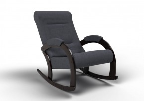 Кресло-качалка Венето 13-Т-ГР (ткань/венге) ГРАФИТ в Губахе - gubaha.ok-mebel.com | фото 1