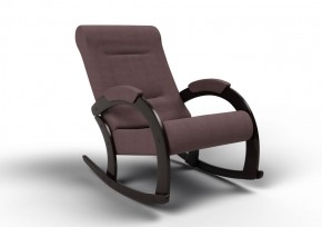 Кресло-качалка Венето 13-Т-КМ (ткань/венге) КОФЕ С МОЛОКОМ в Губахе - gubaha.ok-mebel.com | фото 1