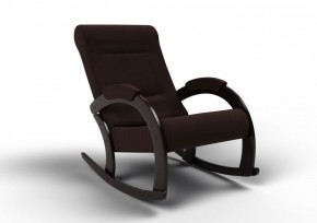 Кресло-качалка Венето 13-Т-Ш (ткань/венге) ШОКОЛАД в Губахе - gubaha.ok-mebel.com | фото