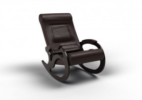 Кресло-качалка Вилла 11-К-В (экокожа/венге) ВЕНГЕ в Губахе - gubaha.ok-mebel.com | фото 1