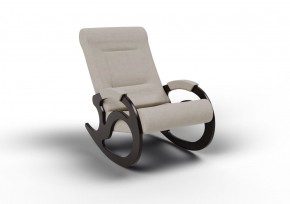 Кресло-качалка Вилла 11-Т-КМ (ткань/венге) КОФЕ С МОЛОКОМ в Губахе - gubaha.ok-mebel.com | фото 1