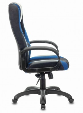 Кресло компьютерное BRABIX PREMIUM "Rapid GM-102" (экокожа/ткань, черное/синее) 532106 в Губахе - gubaha.ok-mebel.com | фото 3