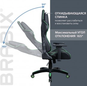 Кресло компьютерное BRABIX "GT Carbon GM-120" (черное/зеленое) 531929 в Губахе - gubaha.ok-mebel.com | фото 2