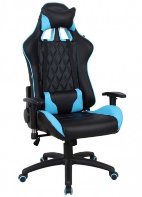 Кресло компьютерное BRABIX "GT Master GM-110" (черное/голубое) 531928 в Губахе - gubaha.ok-mebel.com | фото
