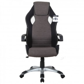Кресло компьютерное BRABIX Techno GM-002 (ткань) черное/серое, вставки белые (531815) в Губахе - gubaha.ok-mebel.com | фото 3