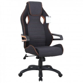 Кресло компьютерное BRABIX Techno Pro GM-003 (ткань черное/серое, вставки оранжевые) 531813 в Губахе - gubaha.ok-mebel.com | фото