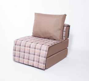 Кресло-кровать бескаркасное Харви (коричневый-квадро беж) в Губахе - gubaha.ok-mebel.com | фото