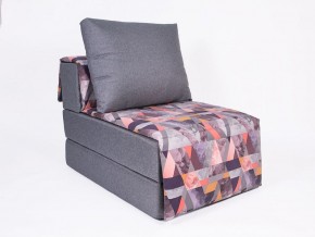 Кресло-кровать бескаркасное Харви (серый-сноу манго) в Губахе - gubaha.ok-mebel.com | фото