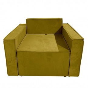 Кресло-кровать Принц КК1-ВГ (велюр горчичный) в Губахе - gubaha.ok-mebel.com | фото