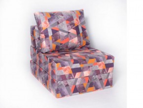 Кресло-кровать-пуф бескаркасное Окта (Велюр принт 2) в Губахе - gubaha.ok-mebel.com | фото 1