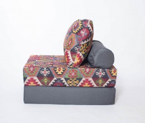 Кресло-кровать-пуф бескаркасное Прайм (мехико серый-графит) в Губахе - gubaha.ok-mebel.com | фото