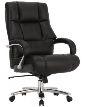Кресло офисное BRABIX PREMIUM "Bomer HD-007" (рециклированная кожа, хром, черное) 531939 в Губахе - gubaha.ok-mebel.com | фото 1