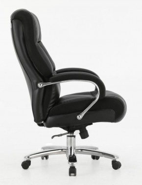 Кресло офисное BRABIX PREMIUM "Bomer HD-007" (рециклированная кожа, хром, черное) 531939 в Губахе - gubaha.ok-mebel.com | фото 3