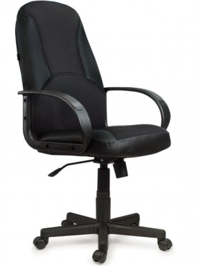 Кресло офисное BRABIX "City EX-512" (кожзам черный, ткань черная) 531407 в Губахе - gubaha.ok-mebel.com | фото