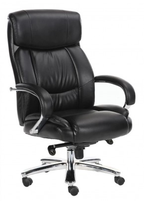 Кресло офисное BRABIX "Direct EX-580" (хром/рециклированная кожа/черное) 531824 в Губахе - gubaha.ok-mebel.com | фото 1