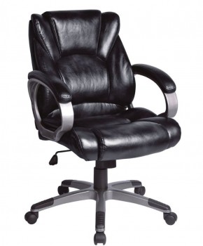 Кресло офисное BRABIX "Eldorado EX-504", экокожа, черное, 530874 в Губахе - gubaha.ok-mebel.com | фото 1