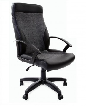 Кресло офисное BRABIX "Trust EX-535" (экокожа/черная/ткань серая) 531383 в Губахе - gubaha.ok-mebel.com | фото