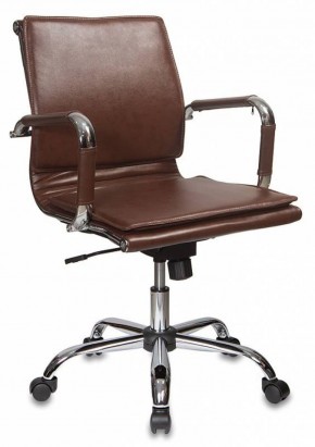 Кресло руководителя Бюрократ CH-993-LOW/BROWN коричневый в Губахе - gubaha.ok-mebel.com | фото 1